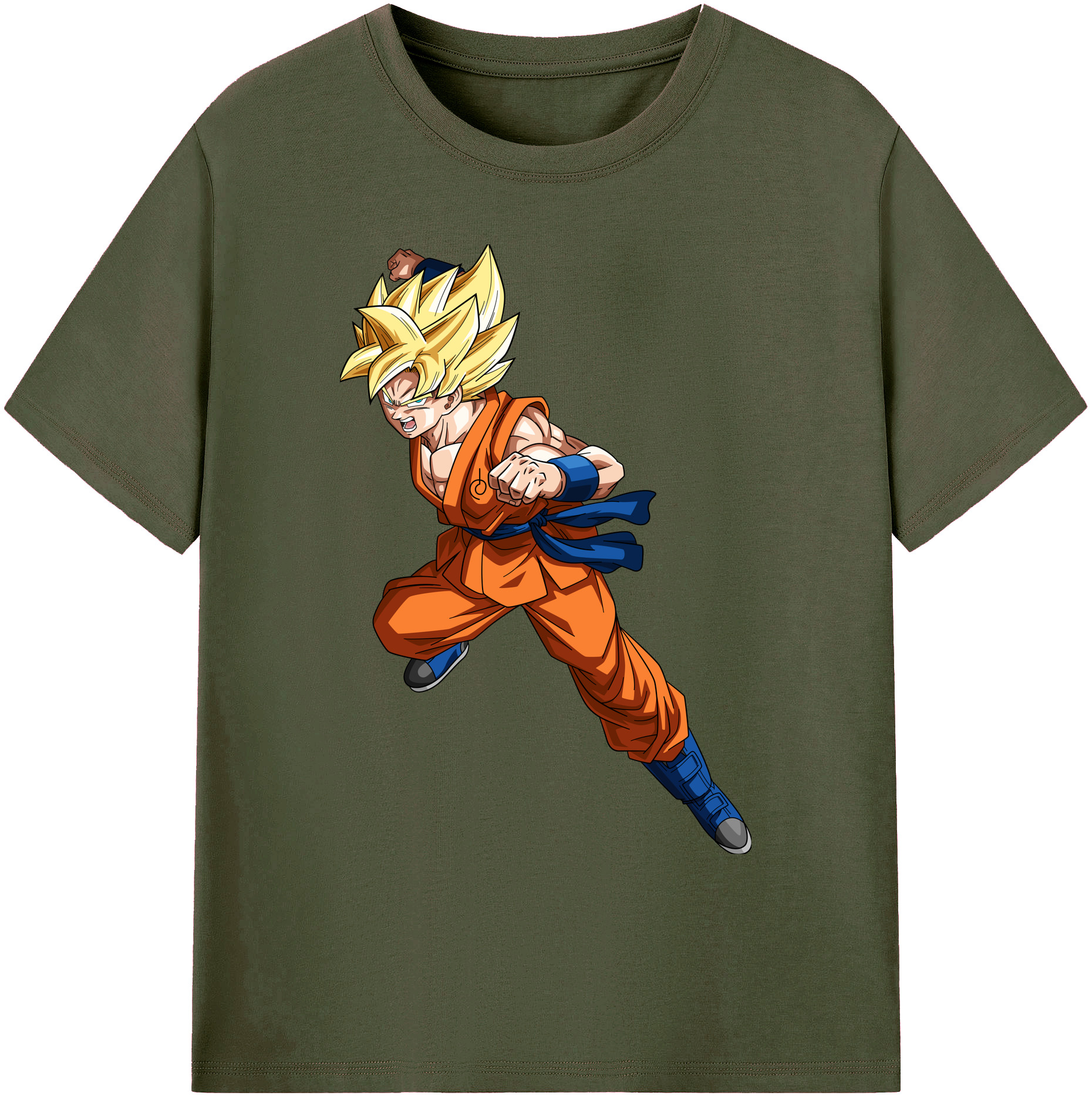 （画像用） ドラゴンボール 孫悟空（そん ごくう）Son Goku カカロット DRAGON BALL Kakarotto 綿100％ メンズ半袖Tシャツ｜肌触りやわらか＆通気性